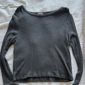 J. Galt (Brandy Melville) Gray Ribbed Women's Sweater